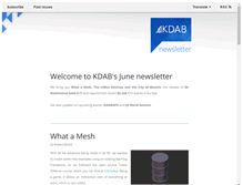 Tablet Screenshot of news.kdab.com